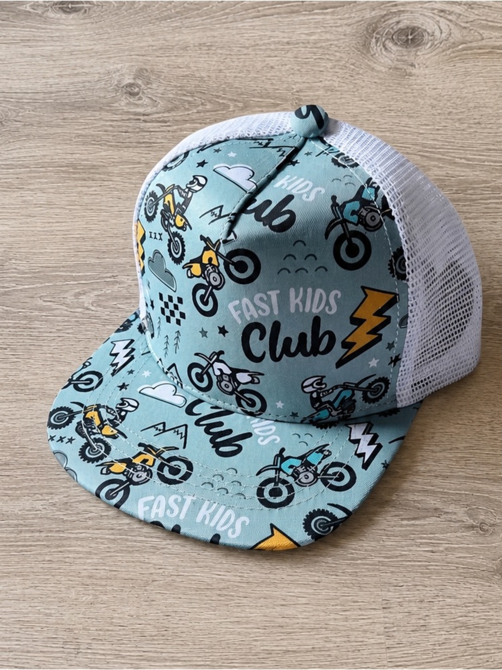 Strictly Wild Fast Kids Trucker Hat Baby 3M-12M Snapback Motocross Dirt Bike